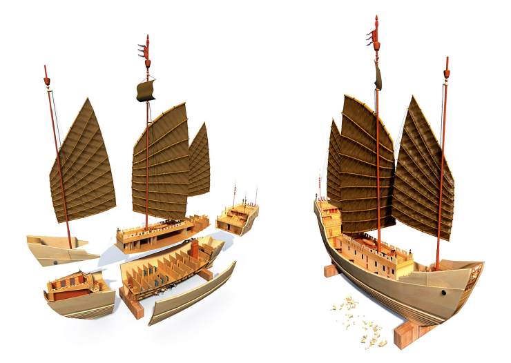 二千料海船是郑和船队的