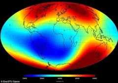 卫星数据显示地球磁场正变弱：西半球最明显