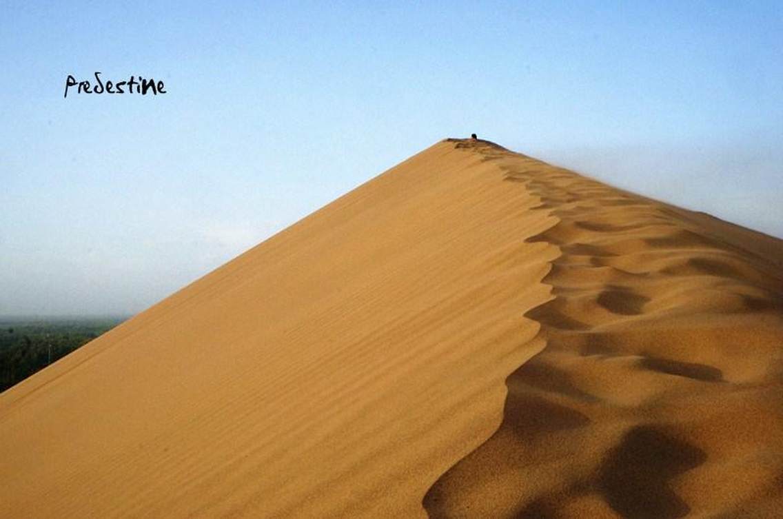 鸣沙山的孤独之路