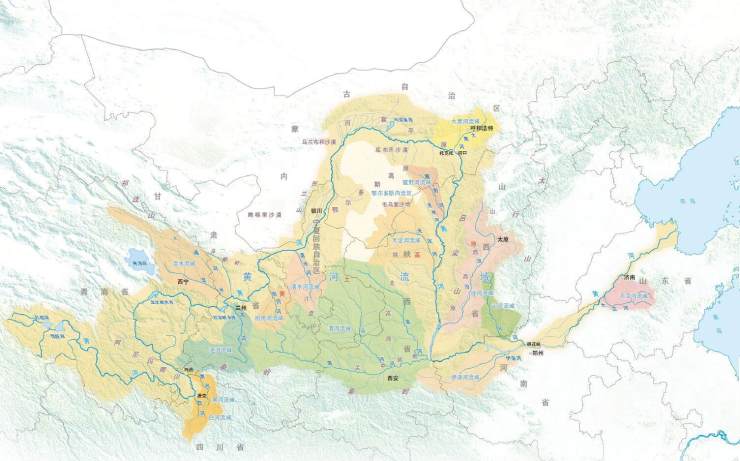 黄河流域图