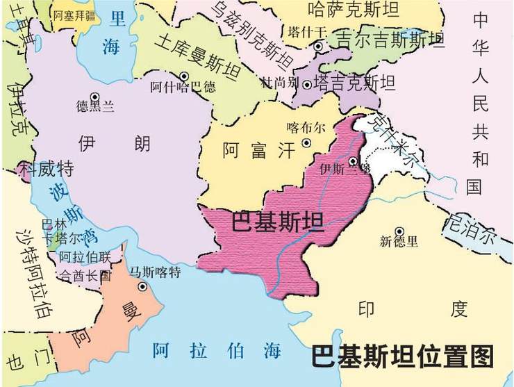 这张由美国卫星拍摄的"三维立体影像图"清楚地展示了巴基斯坦与阿富汗