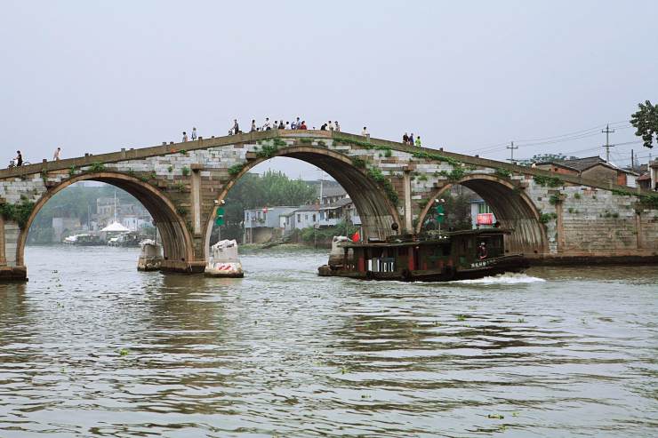 京杭大运河南端的终点——杭州拱宸桥