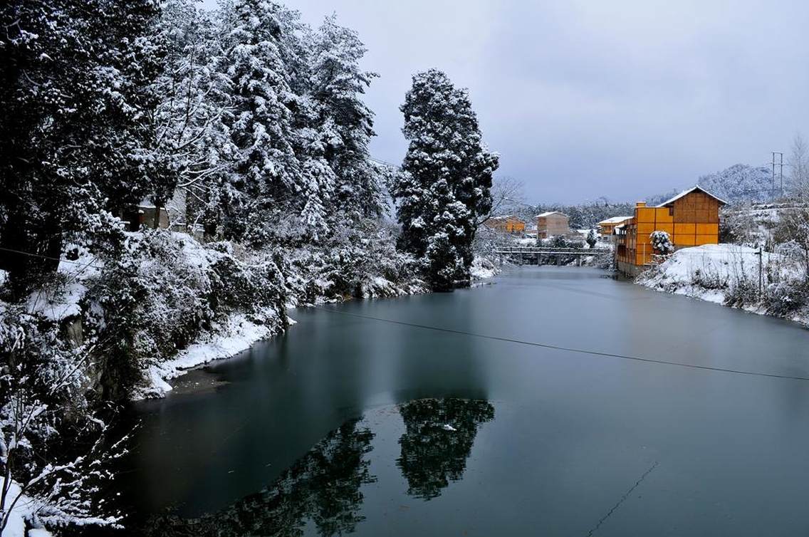 贵州施秉云台山雪景