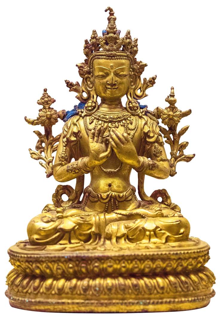 弥勒在藏传佛教地区称"强巴佛".其主要标志是水瓶和佛塔.