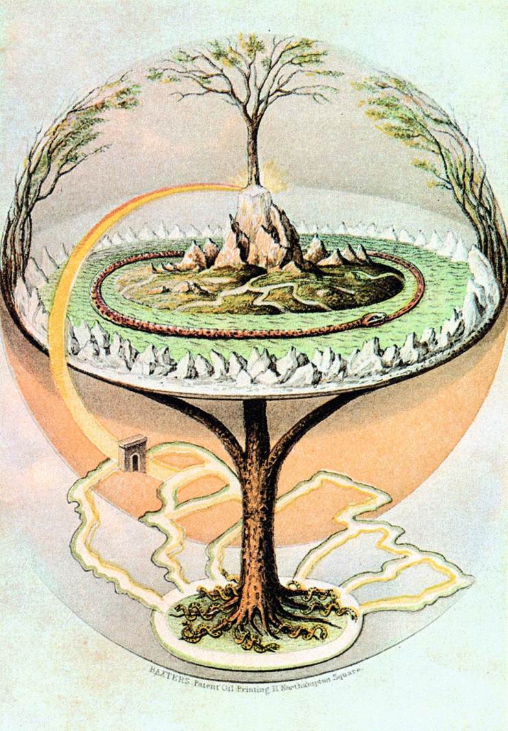 在北欧神话的设定里,世界由一棵巨大的梣树支撑,名为"世界树".