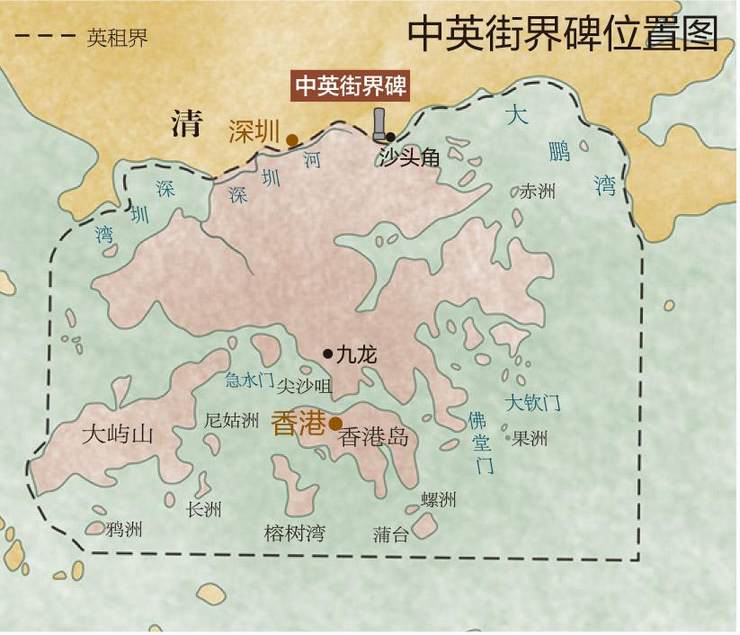 中英街界碑新旧之界